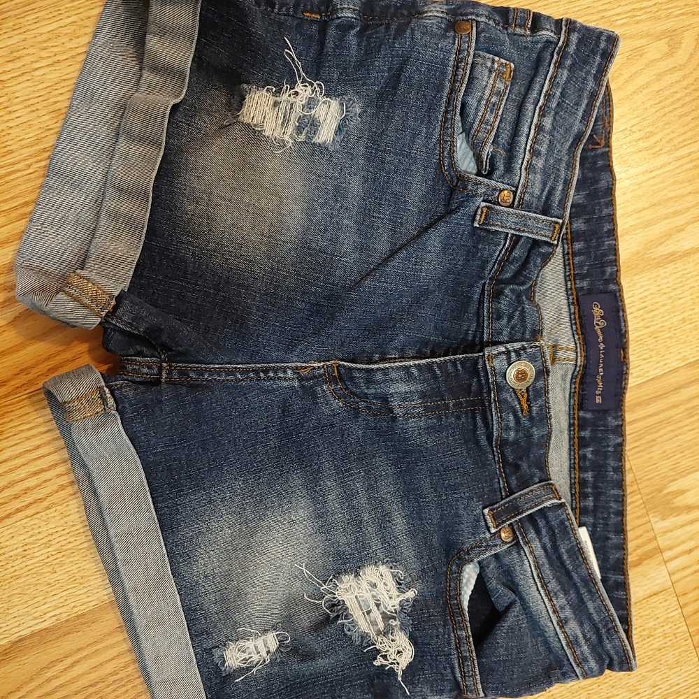 Lauren James Co. Denim cuffed shorts size 26 (S)